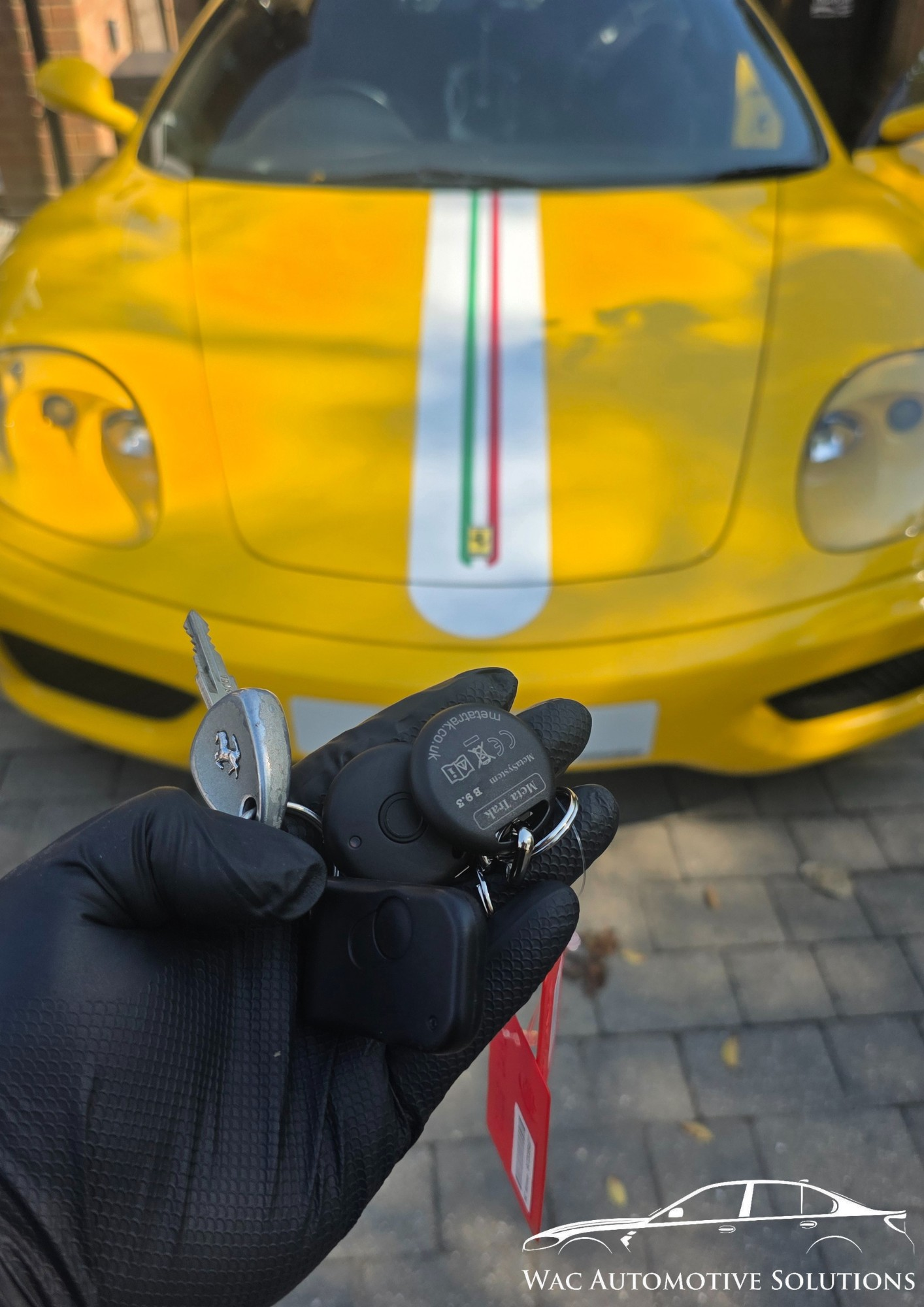 Ferrari key and tracker fitting